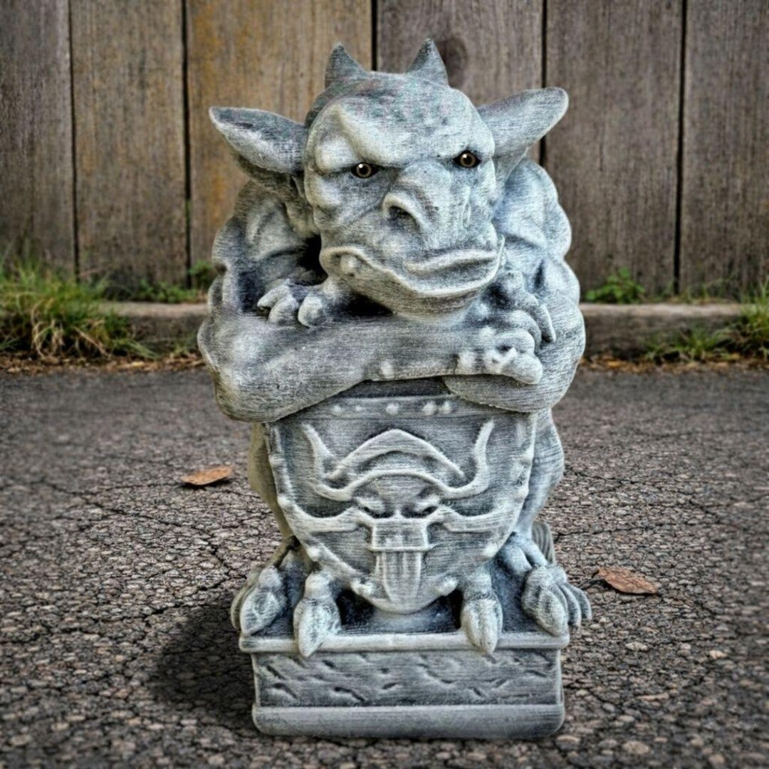 Gothic Gargoyle Statue Concrete Garden Sculpture Demon Guardian Outdoor ...
