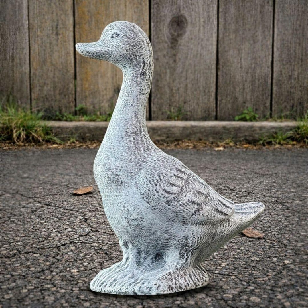Goose Statue Goose Sculpture Concrete Goose Figure Cement Goose Garden ...