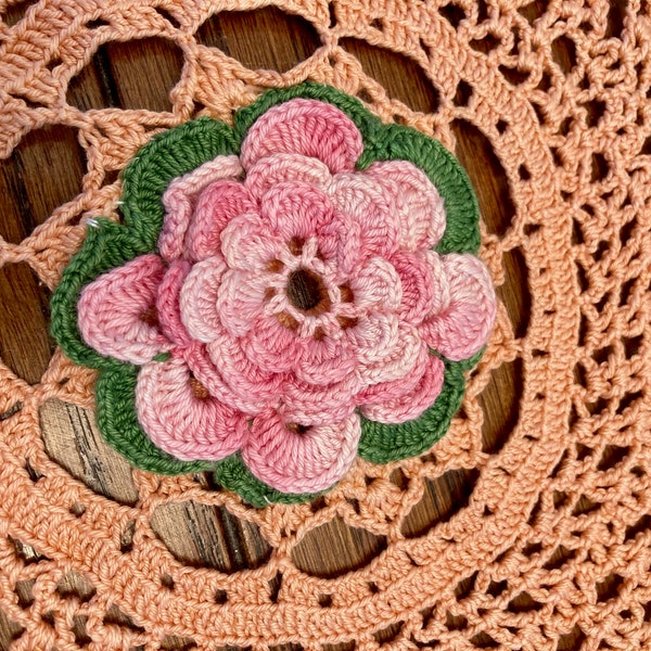 Three Colored Vintage Doilies // Round Vintage Doilies