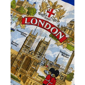 London Tea Towel British Souvenir Vintage Kitchen