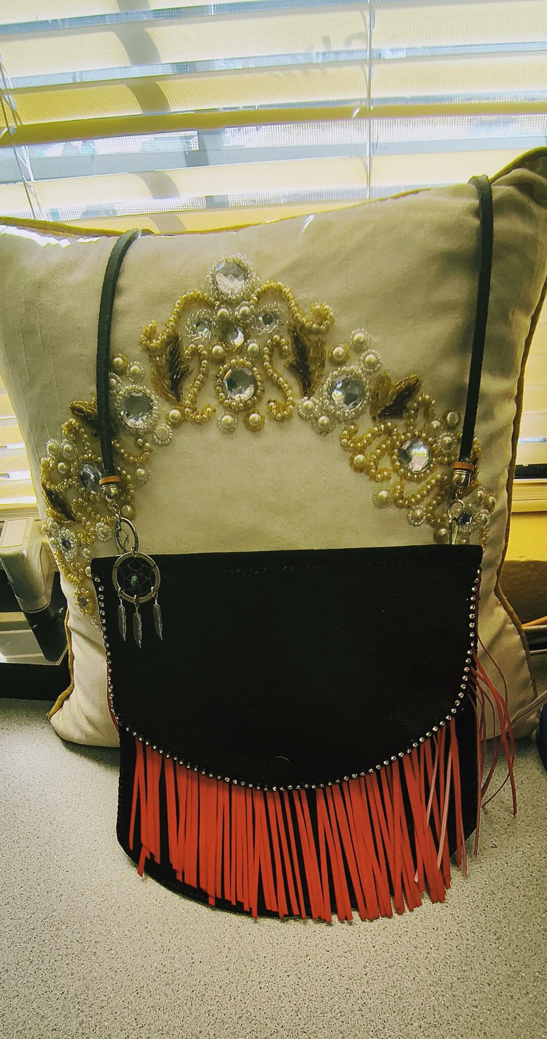 Statement Purses Tribal Boho Statement Purse With Dreamcatcher Charm & Serape Lining - Etsy