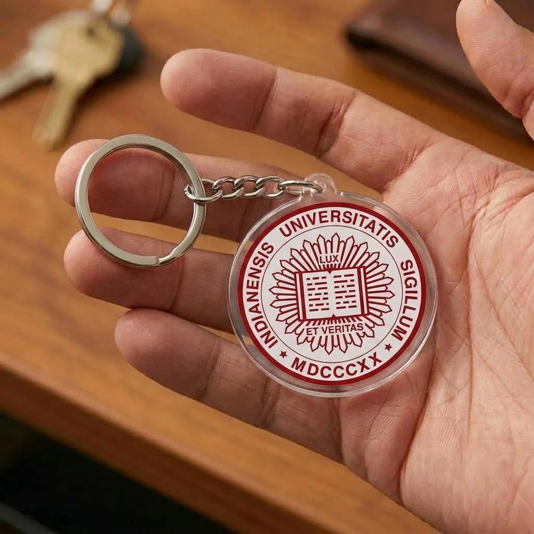 Indiana Bloomington University Style Acrylic Keychain College Inspired ...