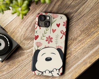Valentines day snoopy phone case