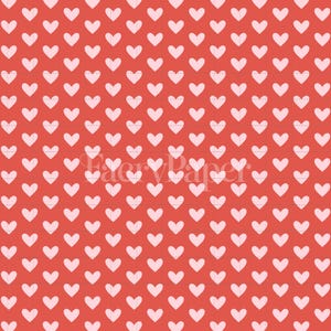 Pink Hearts Digital Paper, Valentine Seamless Pattern (3in Sample, Digital Download) image 2
