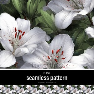Floral Seamless Pattern – PNG Digital Download for Crafters, Fabric & POD
