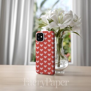 Pink Hearts Digital Paper, Valentine Seamless Pattern (3in Sample, Digital Download) image 9