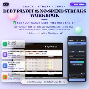 Debt Payoff Tracker Google Sheets Template — See Your Exact Debt-Free Date image 1
