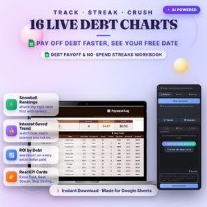 Debt Payoff Tracker Google Sheets Template — See Your Exact Debt-Free Date image 2