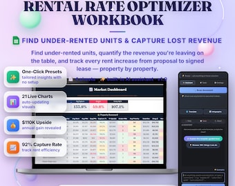 Rental Rate Optimizer Google Sheets Template — Maximize Your Rental Income with AI