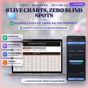 Immo-Planer | Inhalt Planer Google Sheets Vorlage mit AI Assistent Bild 2