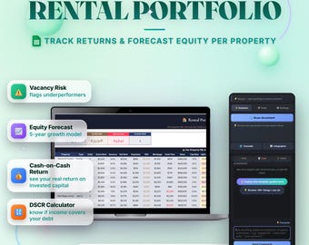 Rental Property Spreadsheet Google Sheets Template — Track NOI & Cash Flow