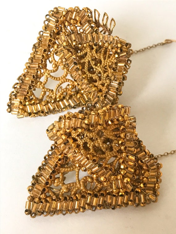 Vintage 1950s Miriam Haskell Filigree Earrings