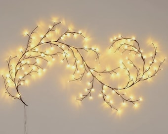 Willow Vine LED Fairy Lights: Bendable Branch Decor..