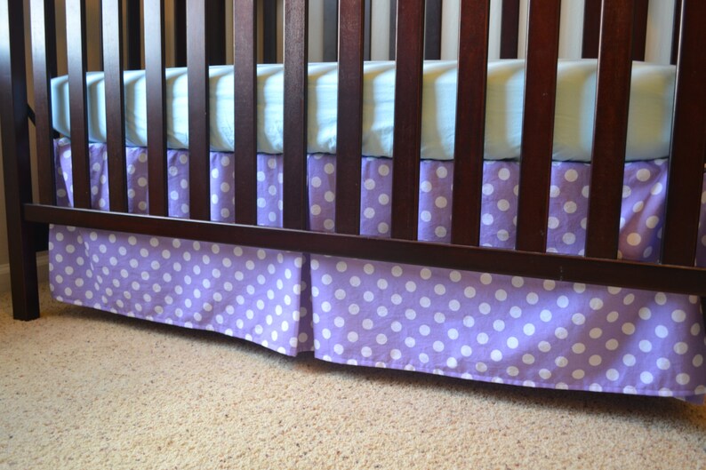 CUSTOM Crib Skirt Custom Box Pleated Crib Skirt for Etsy