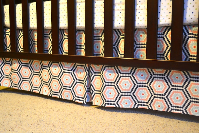 CUSTOM Crib Skirt Custom Box Pleated Crib Skirt for Etsy