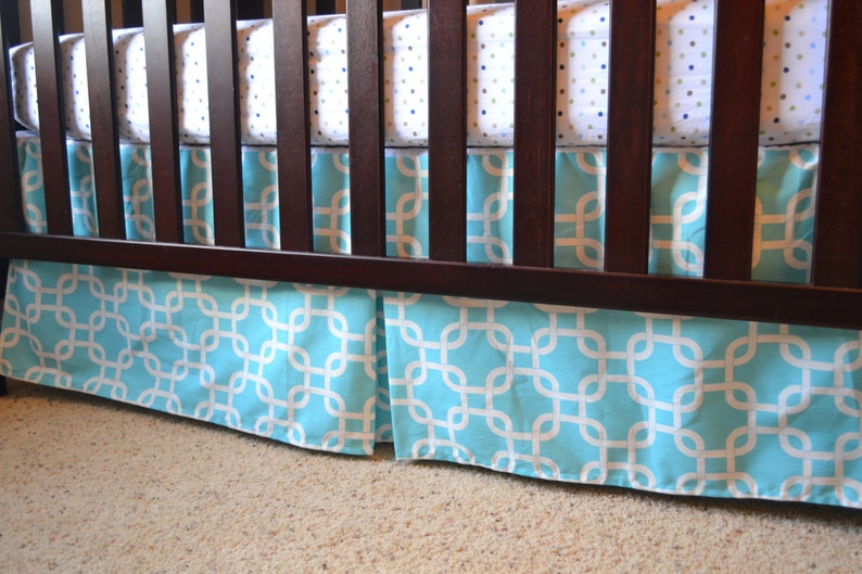Custom Crib Skirt Custom Box Pleated Crib Skirt For Etsy