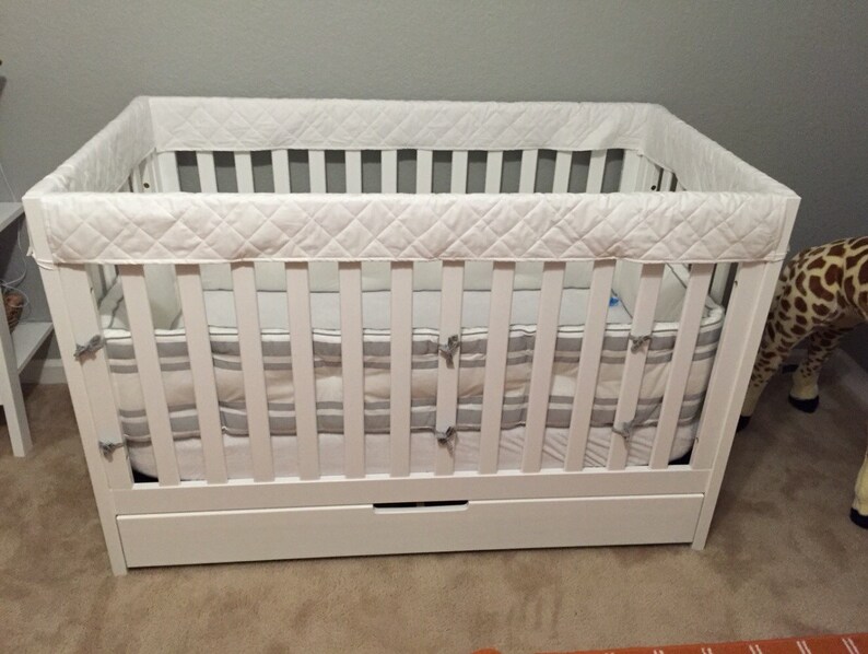 Organic Crib Guards 4pc Custom Crib Rail Teething Guards Etsy