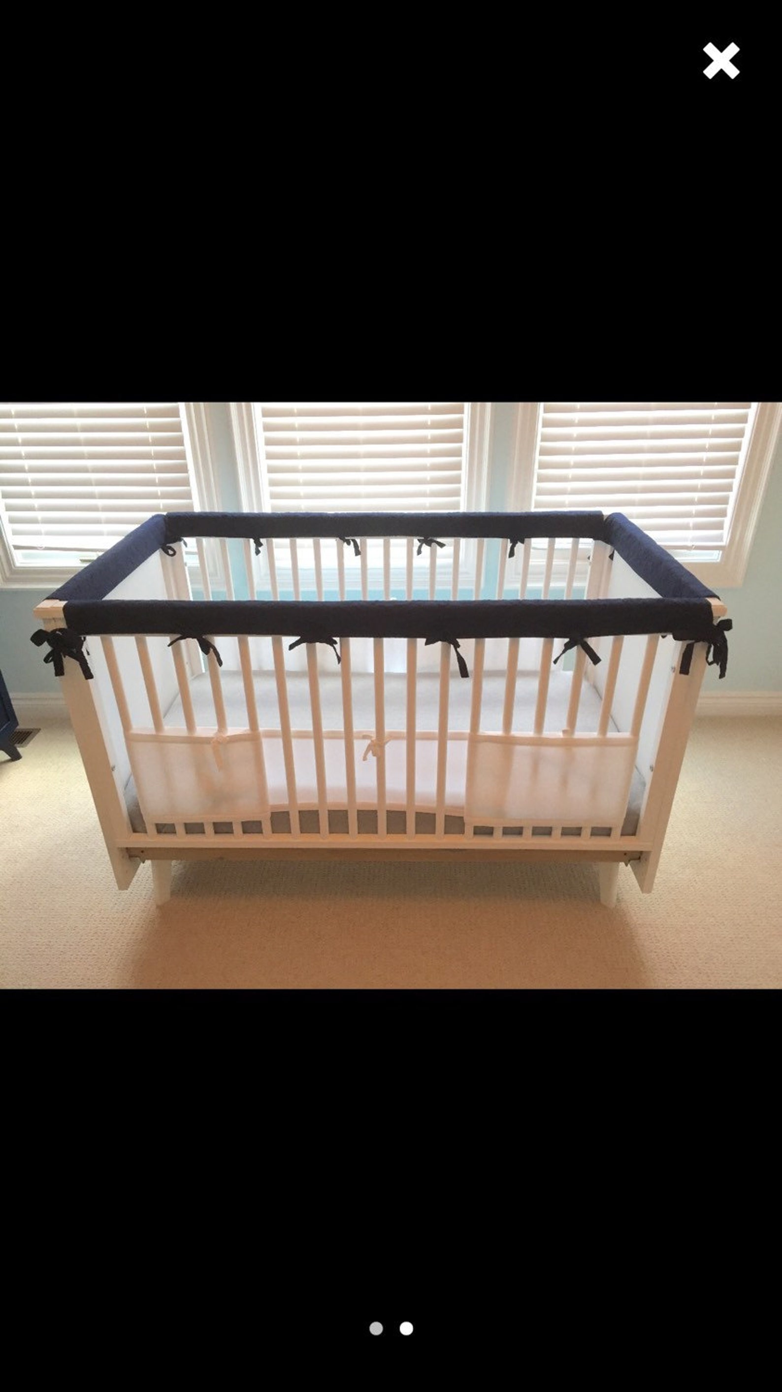 ORGANIC Crib Guards 4pc Custom Crib Rail Teething Guards Etsy