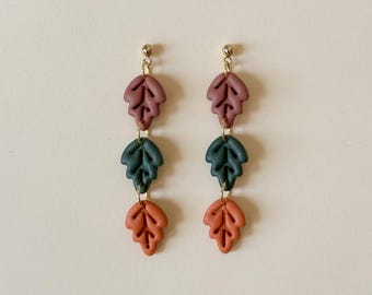 Autumn Earrings | Handmade polymer clay earrings with an autumnal motif
