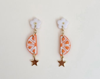 Clementine Earrings | Handmade Polymer Clay Earrings