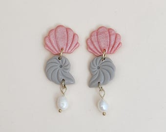 Ariel Earrings | Handmade Earrings | Polymer Clay Earrings | Summer Earrings