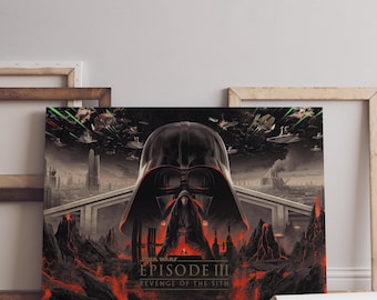 Revenge of the Sith Poster: Movie Print, Film Wall Art,