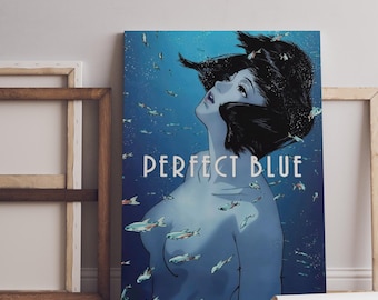 Perfect Blue poster, Anime wall art, Movie decor, Vintage film print