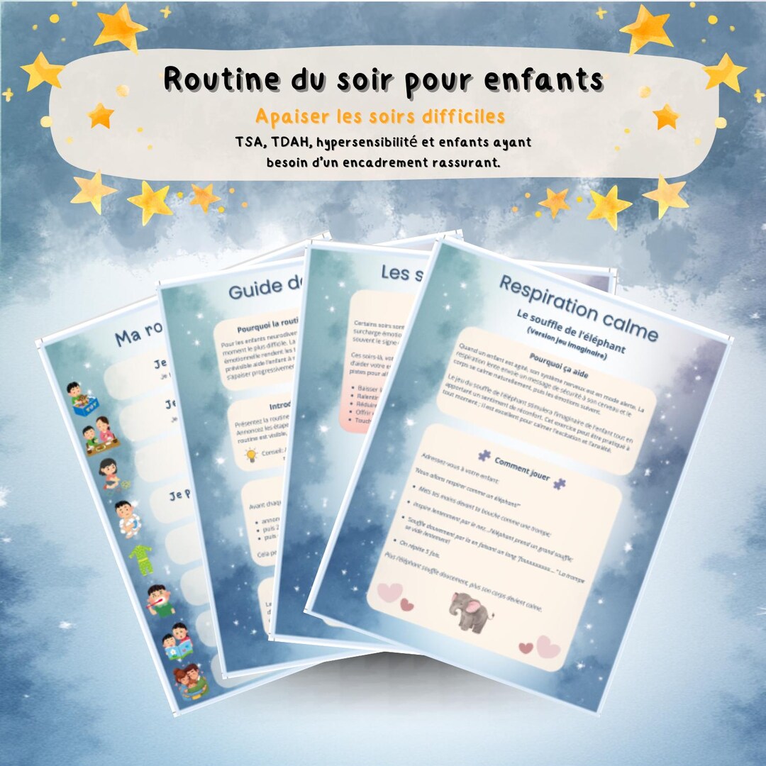 Children's Bedtime Routine - Calming Tool for Anxious Children, ASD ...