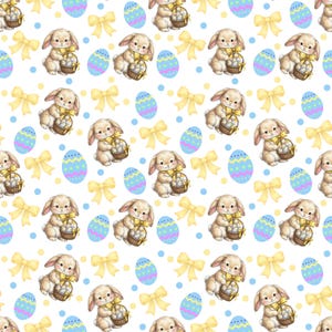 colourful easter bunny seamless pattern.