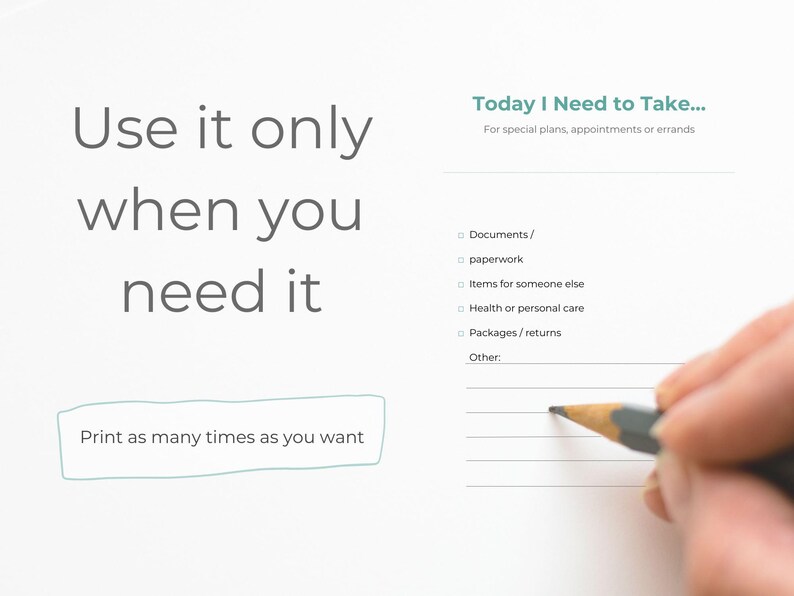 Before Leaving Home Checklist Printable | Calm Daily Checklist System ...
