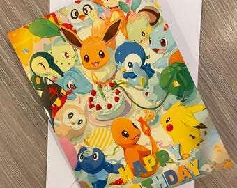 ピカチュウの誕生日カード パーソナライズされたハッピーバースデー