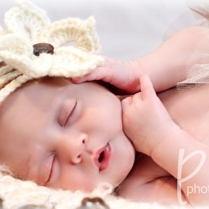 2 & 3 Strand Headband with Five Flowers - Baby to Adult sizes CROCHET PATTERN instant download Bowtykes