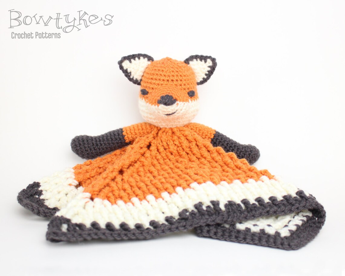 Foxy Fox Lovey CROCHET PATTERN Instant Download Blankey - Etsy