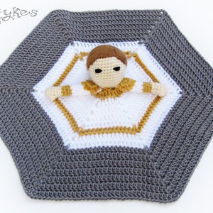 Prince Lovey CROCHET PATTERN instant download blankey, blankie, security blanket image 2