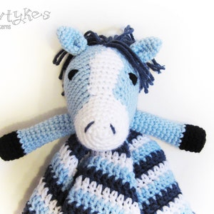 Horse Lovey CROCHET PATTERN instant download blankey, blankie, security blanket image 2