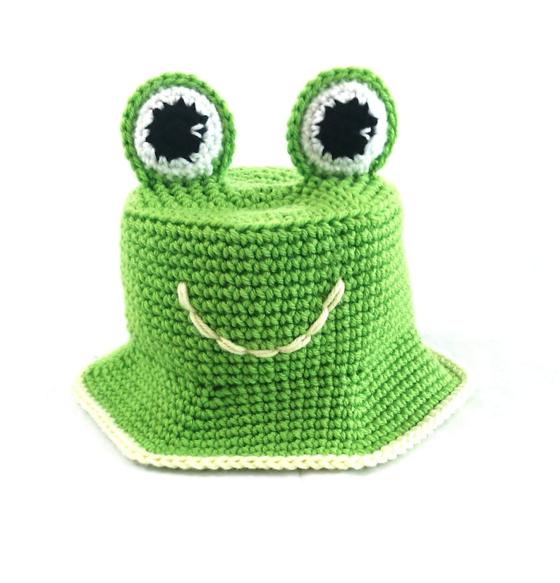 Frog Bucket Hat CROCHET PATTERN Instant Download - Sun Hat - Etsy
