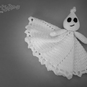 Ghost Lovey CROCHET PATTERN instant download - blankey, blankie, security blanket