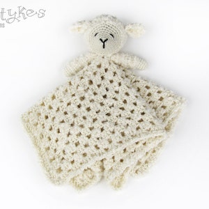 Lamb Lovey CROCHET PATTERN instant download - blankey, blankie, security blanket, lovie