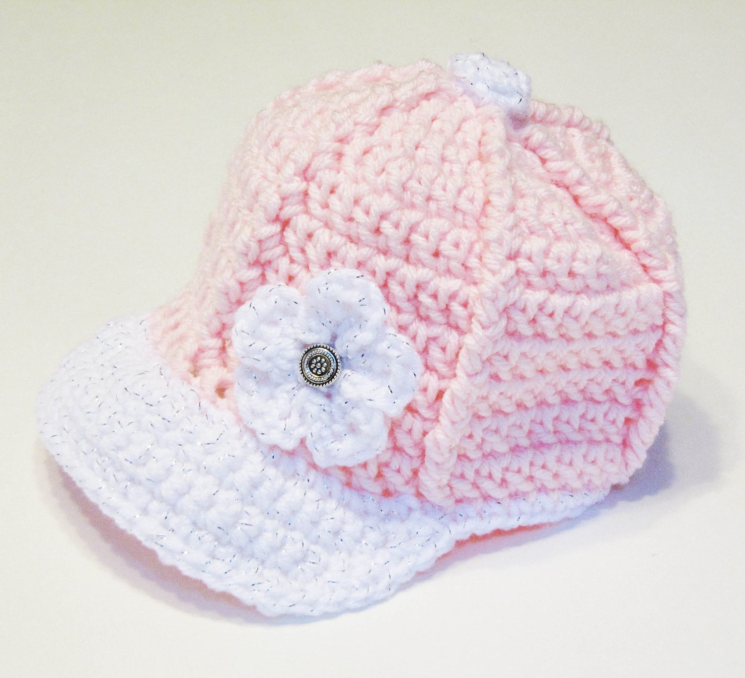 Crochet baby baseball hat sale