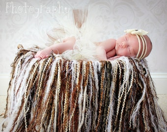 Fringe Blanket Photo Prop CROCHET PATTERN instant download - photography throw