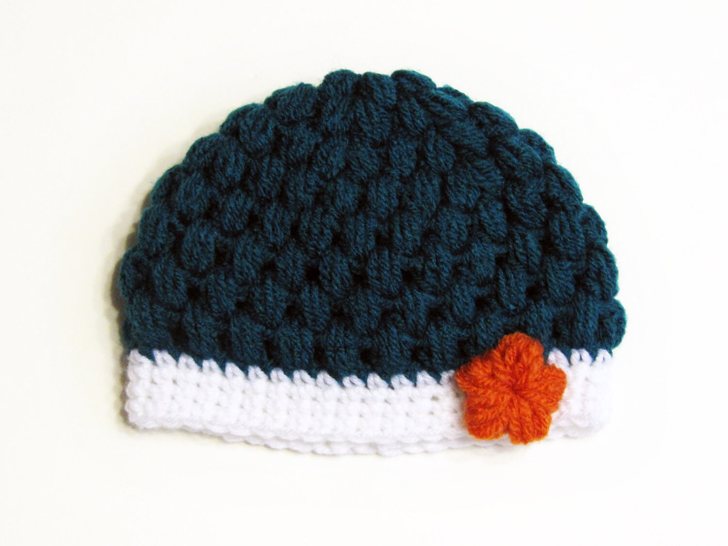 Flower Puffs Beanie CROCHET PATTERN Instant Download - Hat - Etsy