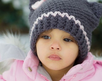 Fast Cat Hat CROCHET PATTERN instant download  - beanie