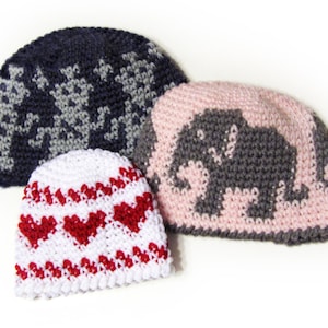 Fair My-Isle Hat CROCHET PATTERN instant download - fair isle beanie tapestry
