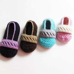 Toddler Strappy Booties CROCHET PATTERN instant download - slippers shoes