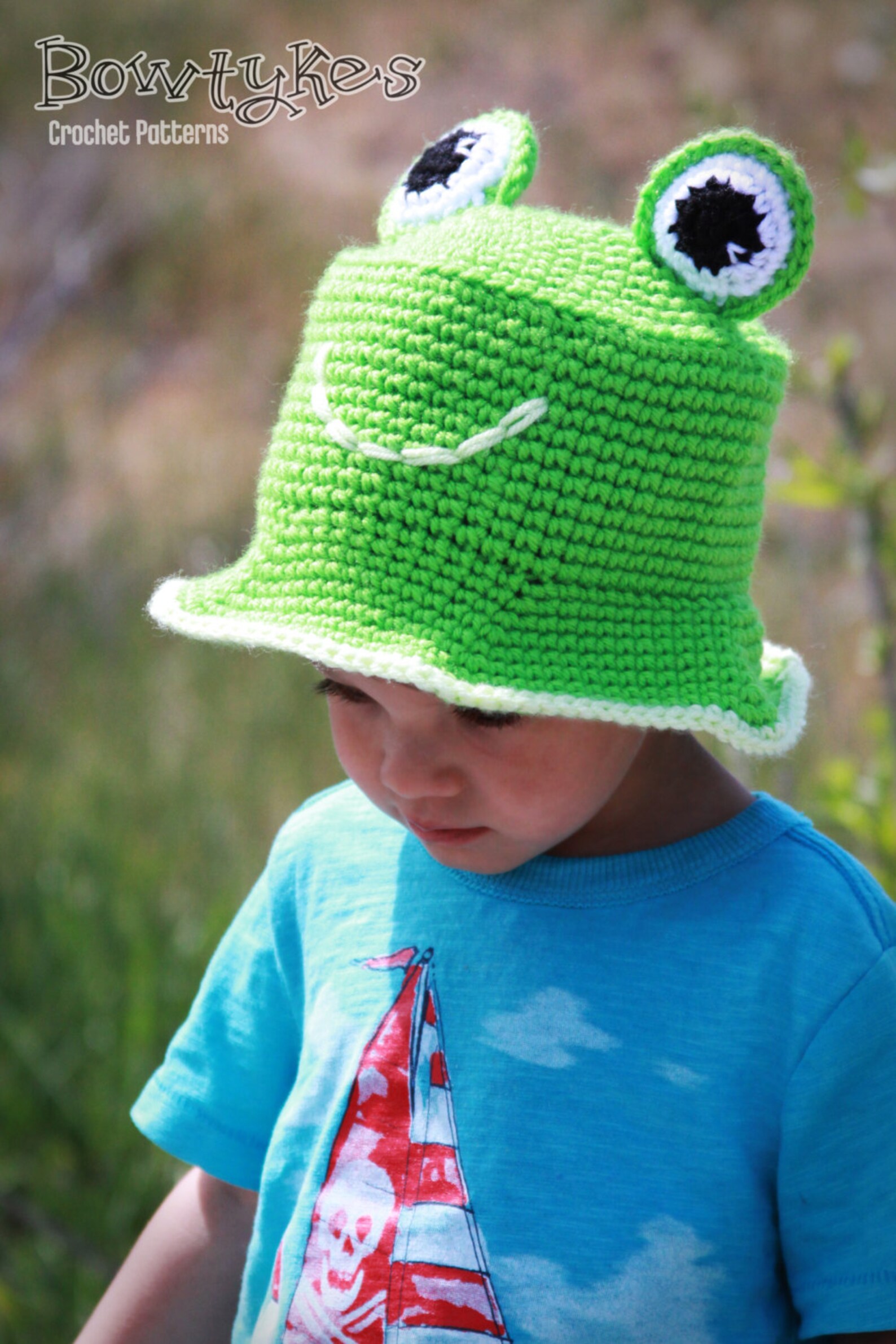 Frog Bucket Hat CROCHET PATTERN Instant Download - Sun Hat - Etsy