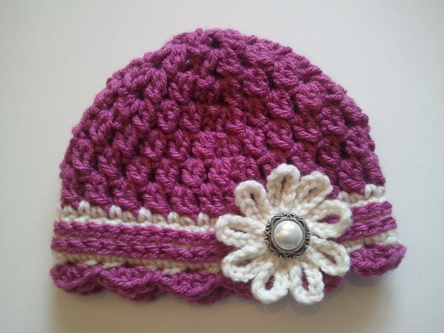 Bobble Head Beanie CROCHET PATTERN Instant Download - Cloche Hat - Etsy