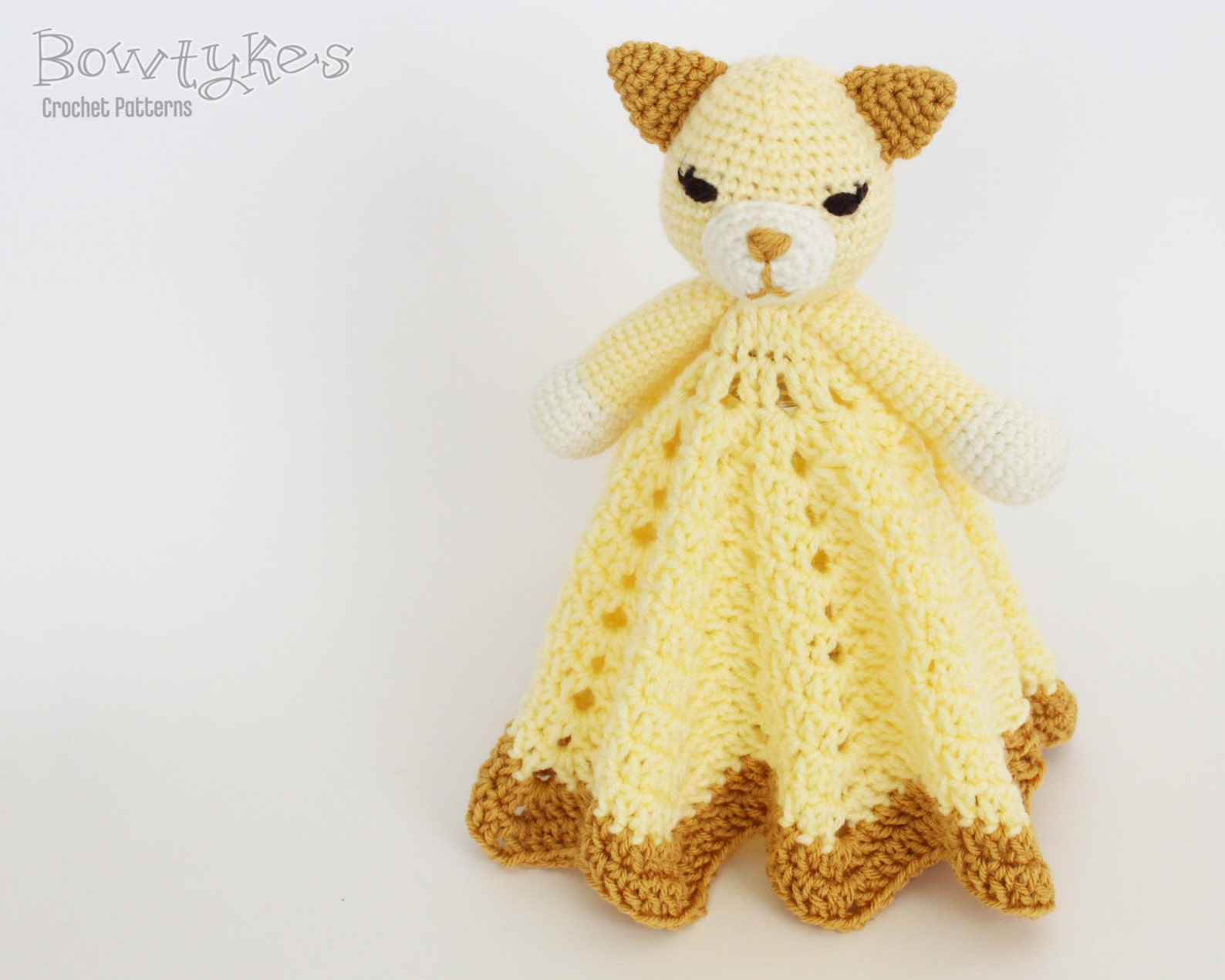 Kitty Cat Lovey CROCHET PATTERN Instant Download Blankey Etsy
