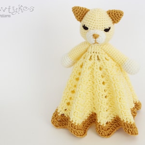 Kitty Cat Lovey CROCHET PATTERN instant download blankey, blankie, security blanket image 2