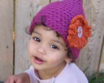 Pixie Point Hat CROCHET PATTERN instant download - elf gnome beanie