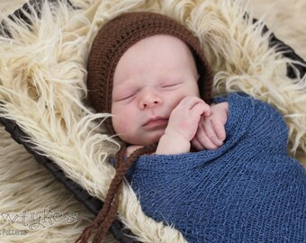 Plain Jane Bonnet CROCHET PATTERN instant download